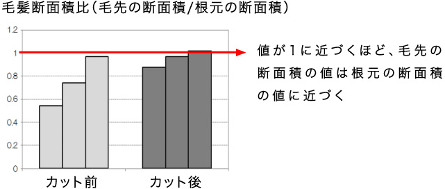 ミスエッセンスのカットはキューティクルが傷まず髪質が改善、扱いやすい髪へ